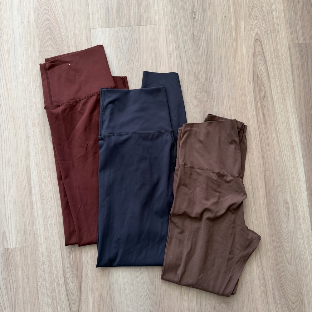 aerie Leggings Set - Burgundy, Navy, Brown